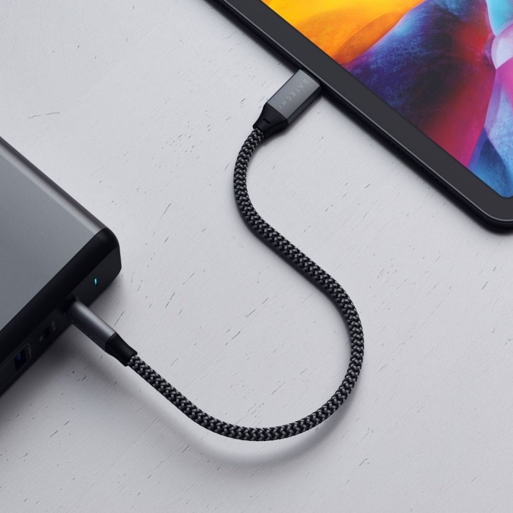 (25cm) 100W USB C auf USB C Ladekabel Datenkabel (ST-TCC10M) - Space Gray