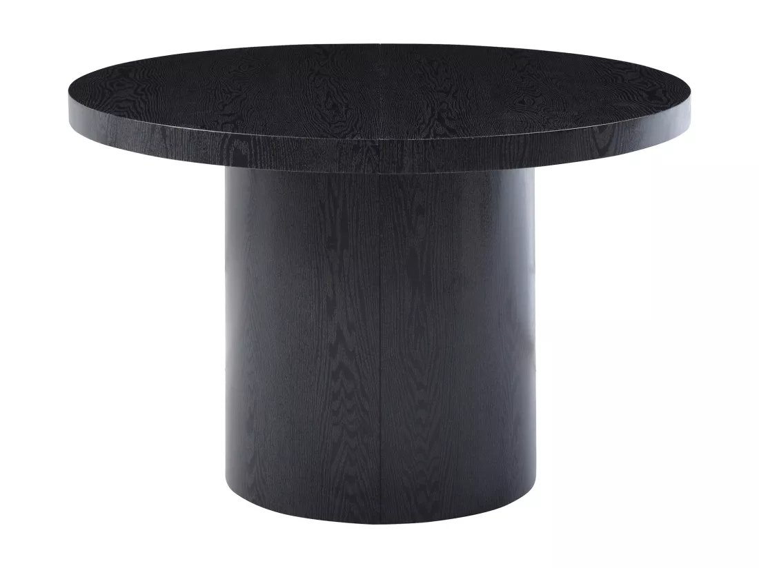 Table à manger extensible 4 à 12 personnes en MDF - Noir - SIDRINA