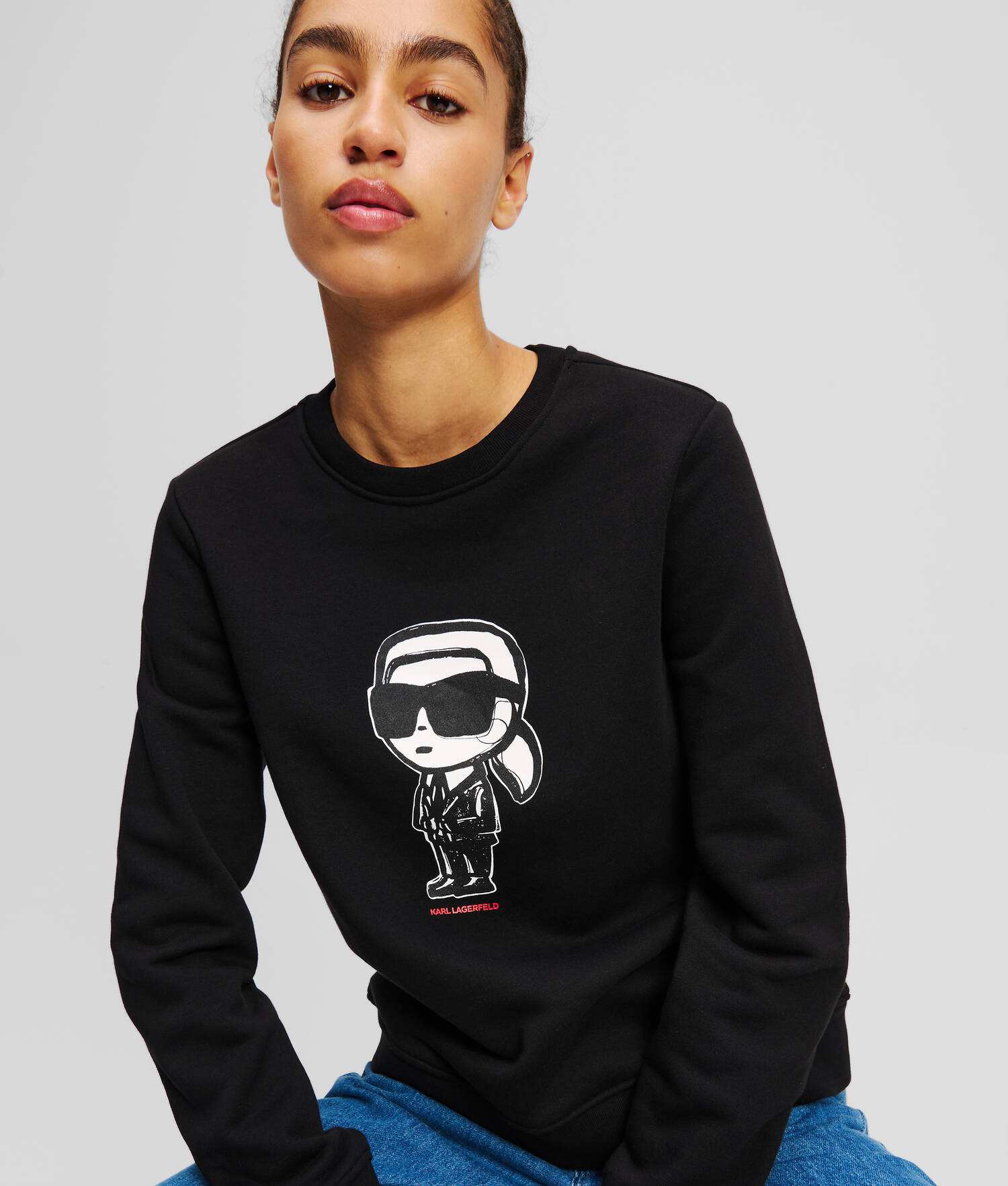 SWEATSHIRT AVEC ILLUSTRATION IKON - Noir