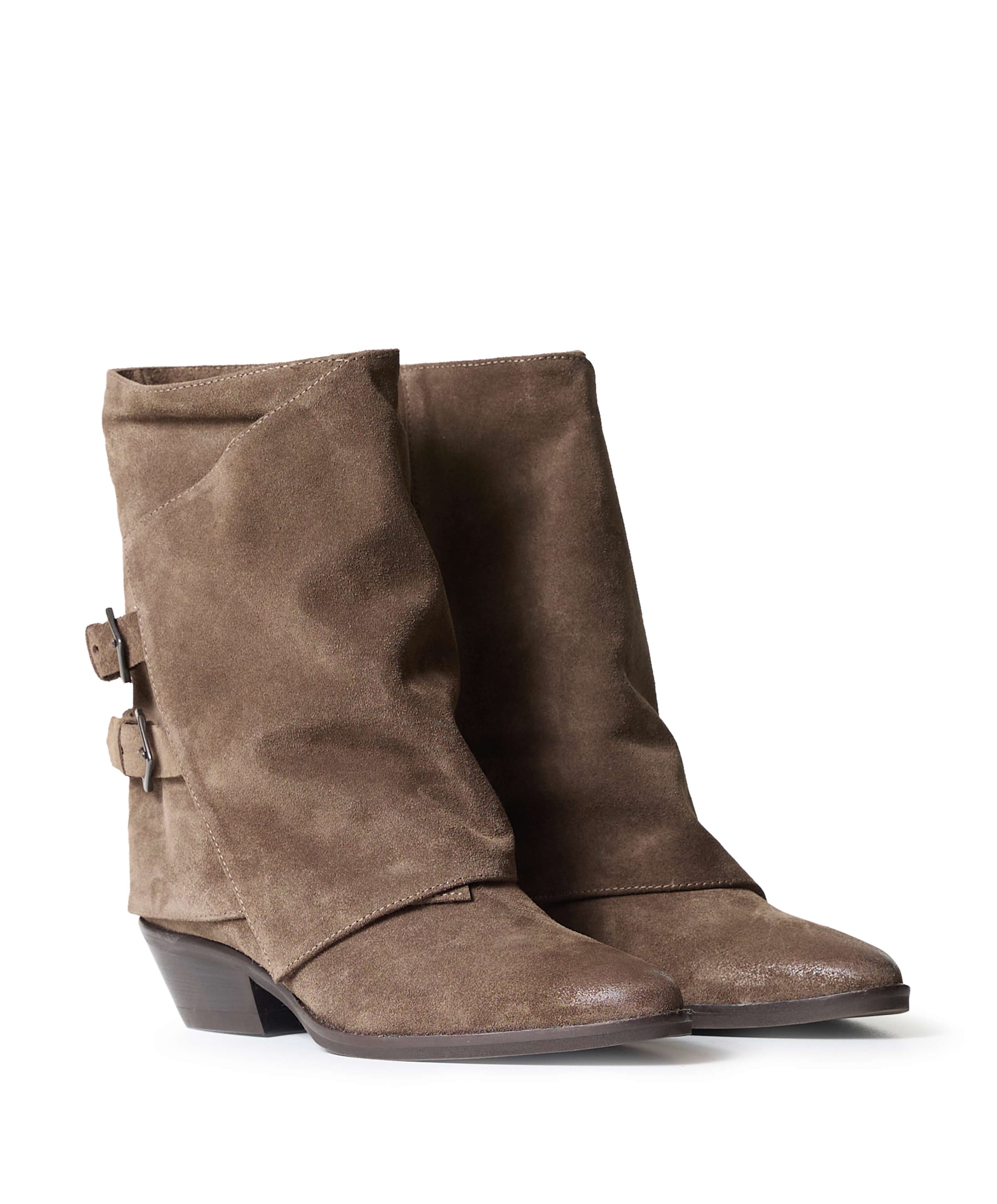 Julie Dee dames enkellaarzen beige