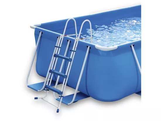 Piscine tubulaire rectangulaire - LUDO 2 - 4 x 2 x 1.22 m - Filtration 2.3 m3/h