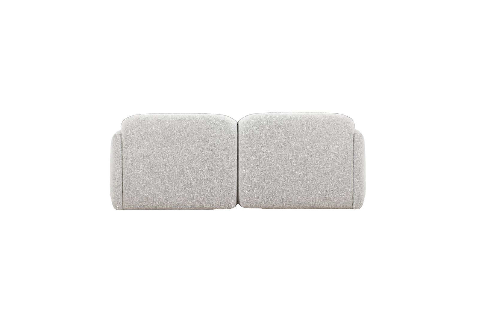 Fluff 2-seter Tekstil Copenhagen Boucle 900 White med sorte ben