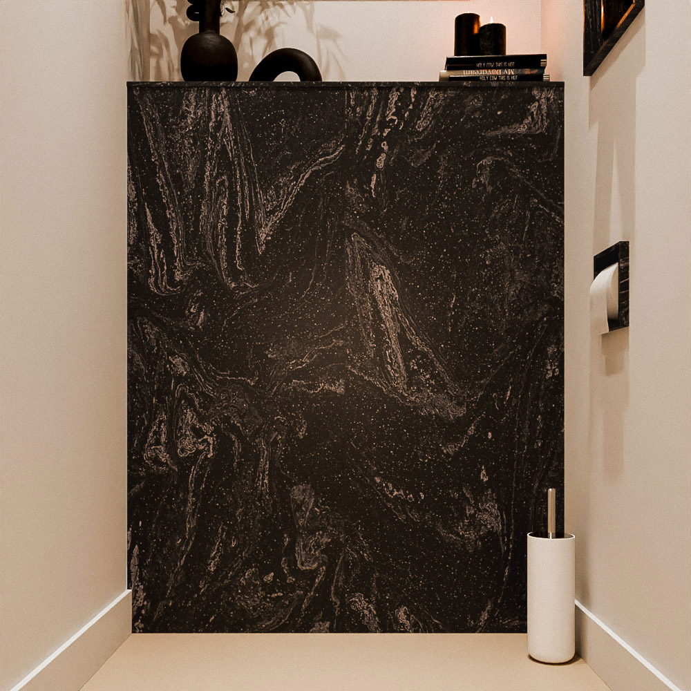Mondiaz Hope toiletplaat solid surface 100x125cm lava niet voorgeboord