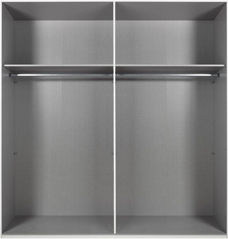 Kledingkast Bakel - Spaanplaat - Zwart - 200x216x65 cm (BxHxD) - Schuifdeuren - Deur met 3D verticale houtlook lamellen
