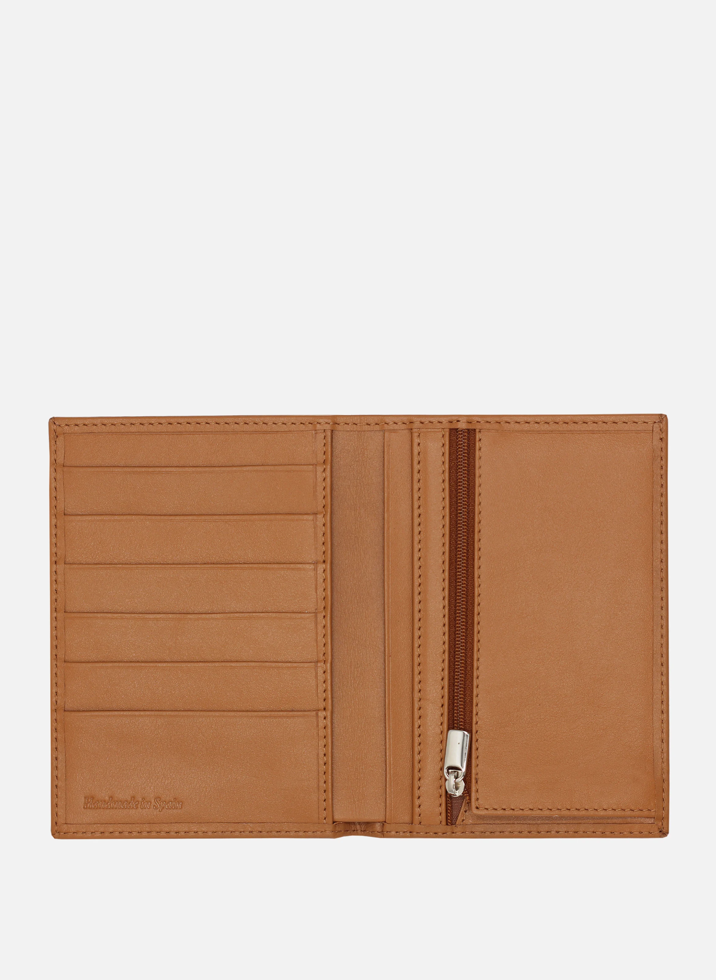 Portefeuille classique cuir lisse | Marron