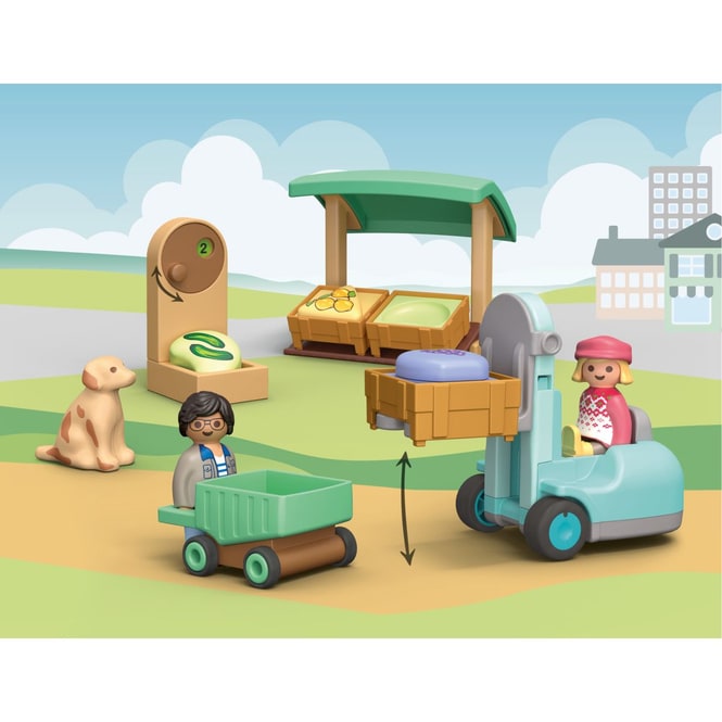 Playmobil® 71137 - Bio-Marktstand & Gabelstapler - Playmobil® 1-2-3