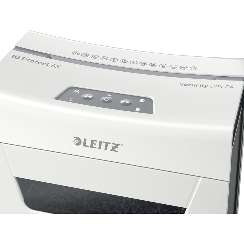 Destructeur Leitz IQ Protect 6X - coupe croisée