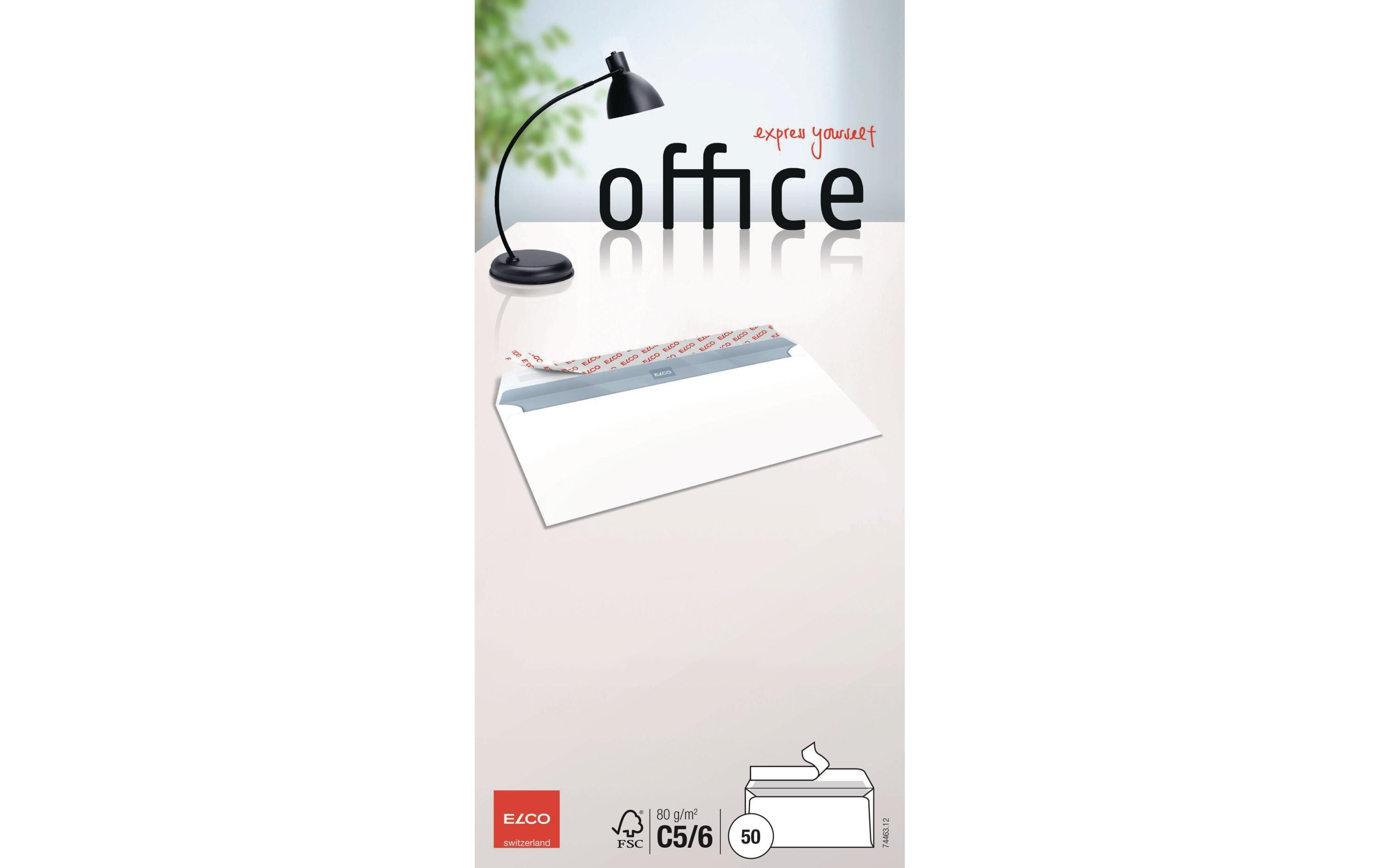 Couvert Office C5/6 ohne Fenster, 50 StückBriefumschlag C5/6 ohne Fenster