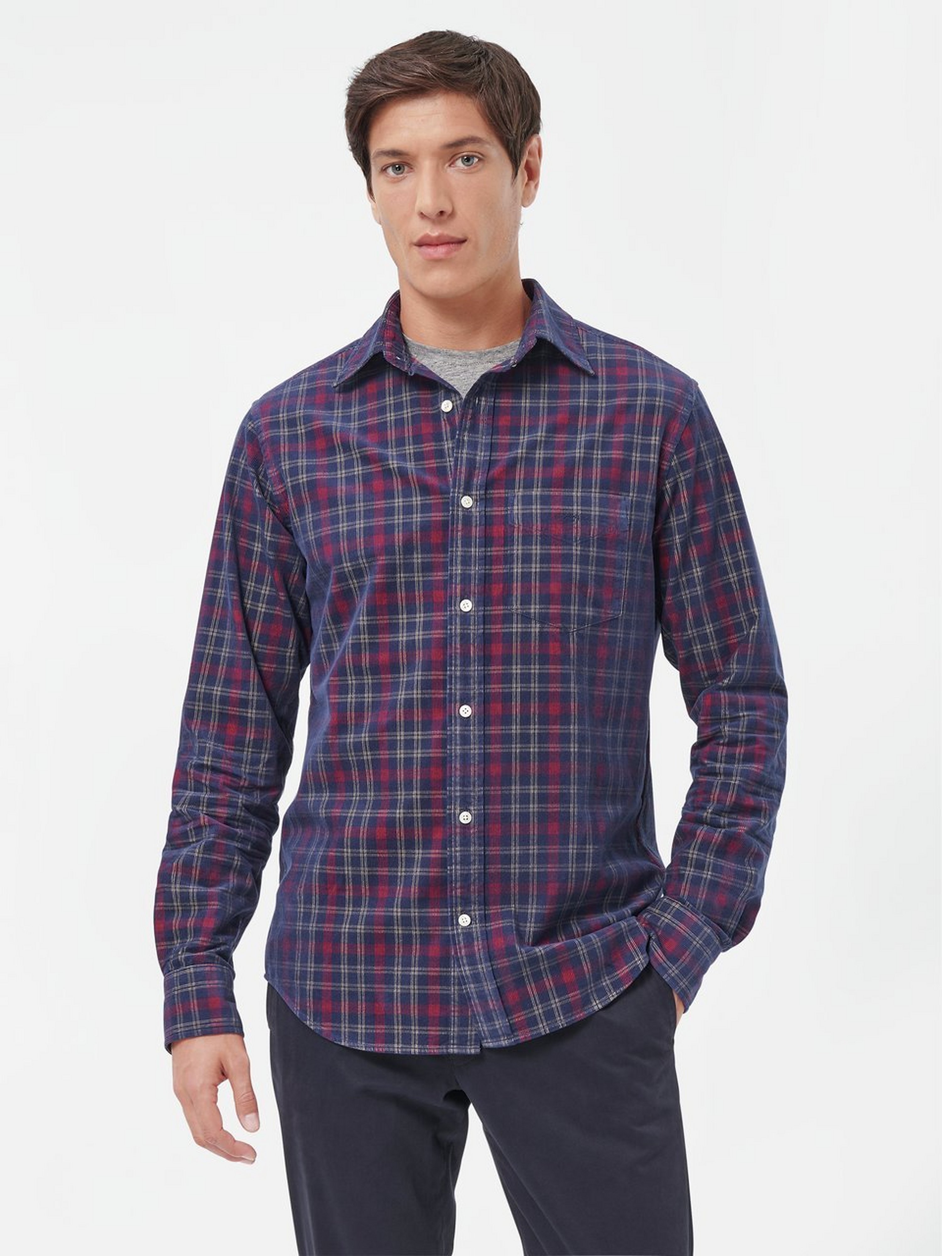 Hemd REG CORD CHECK SHIRT