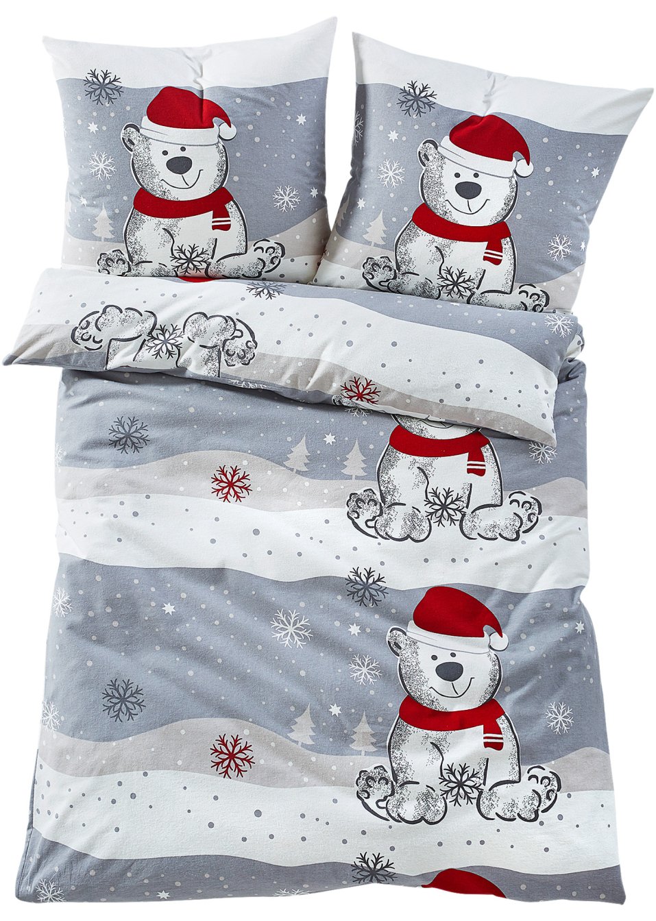 Parure de lit motif hivernal