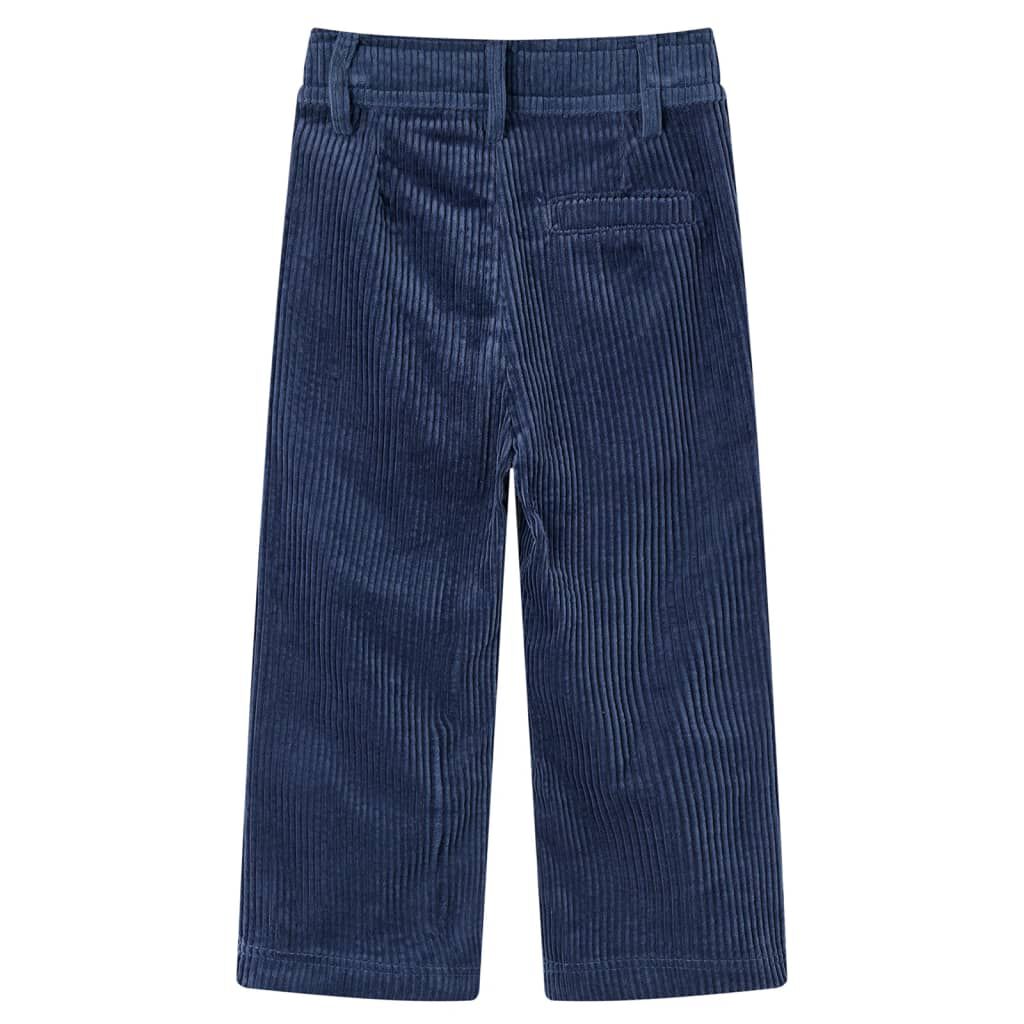 Kinder corduroy broek, marineblauw, 92