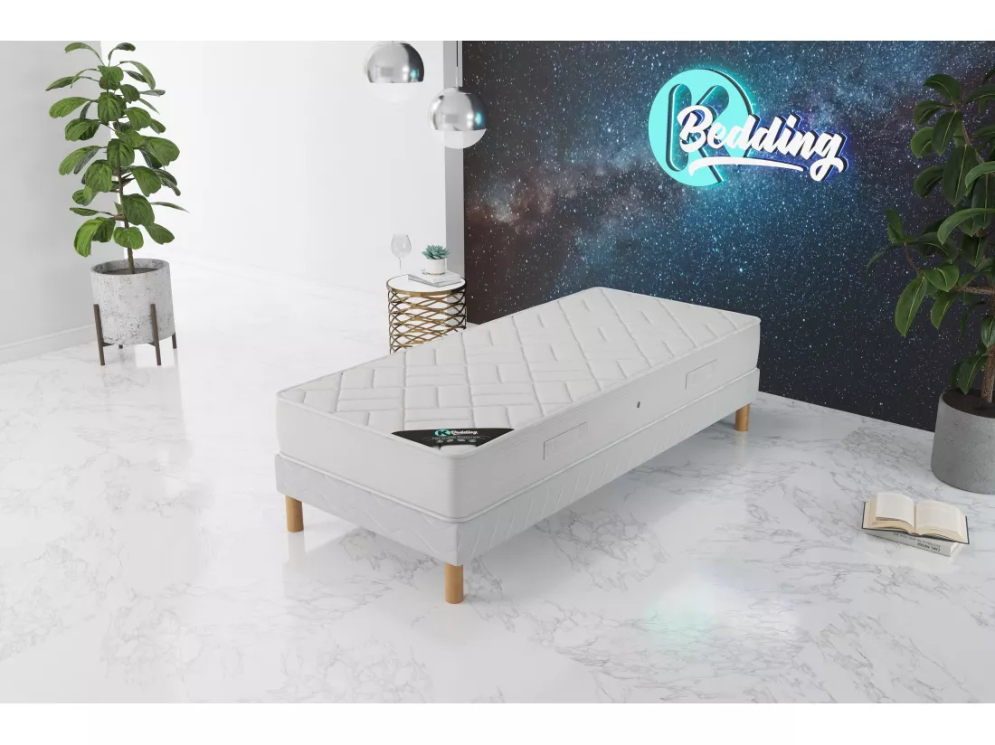 Ensemble matelas Zen + sommier 90x200 hauteur 20cm
