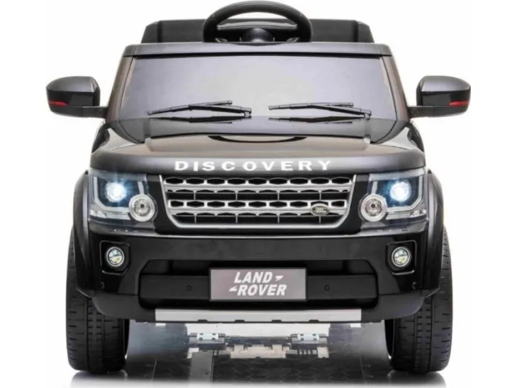 Land Rover Discovery elektrisk børnebil sort   fjernbetjening   EVA-hjul   langsom start   MP3-radio
