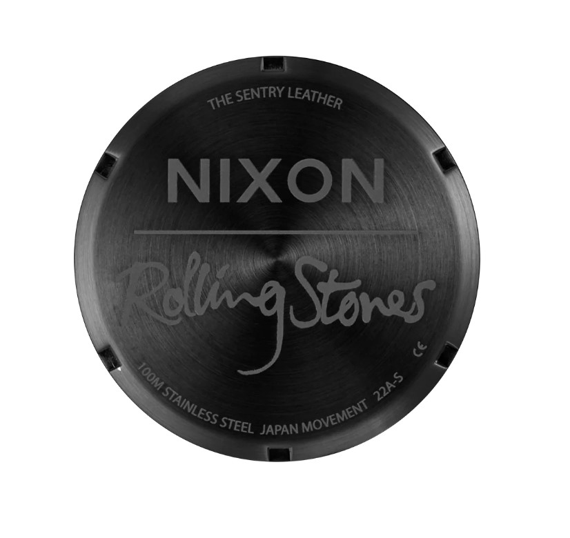 Nixon Rolling Stones Sentry Leather All Black