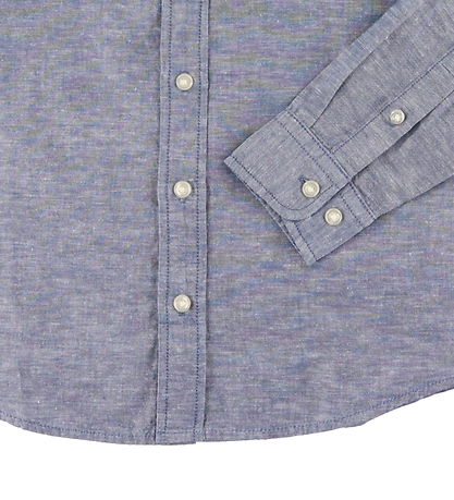 Jack & Jones Skjorte - JjeLinen - Faded Denim