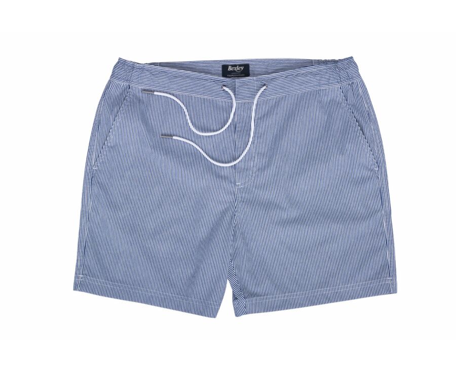 Short de bain homme rayé Navy - BRENTAN