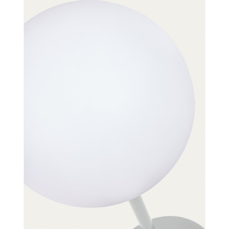 Lampe de table d'extérieure Dinesh en acier gris 40 cm