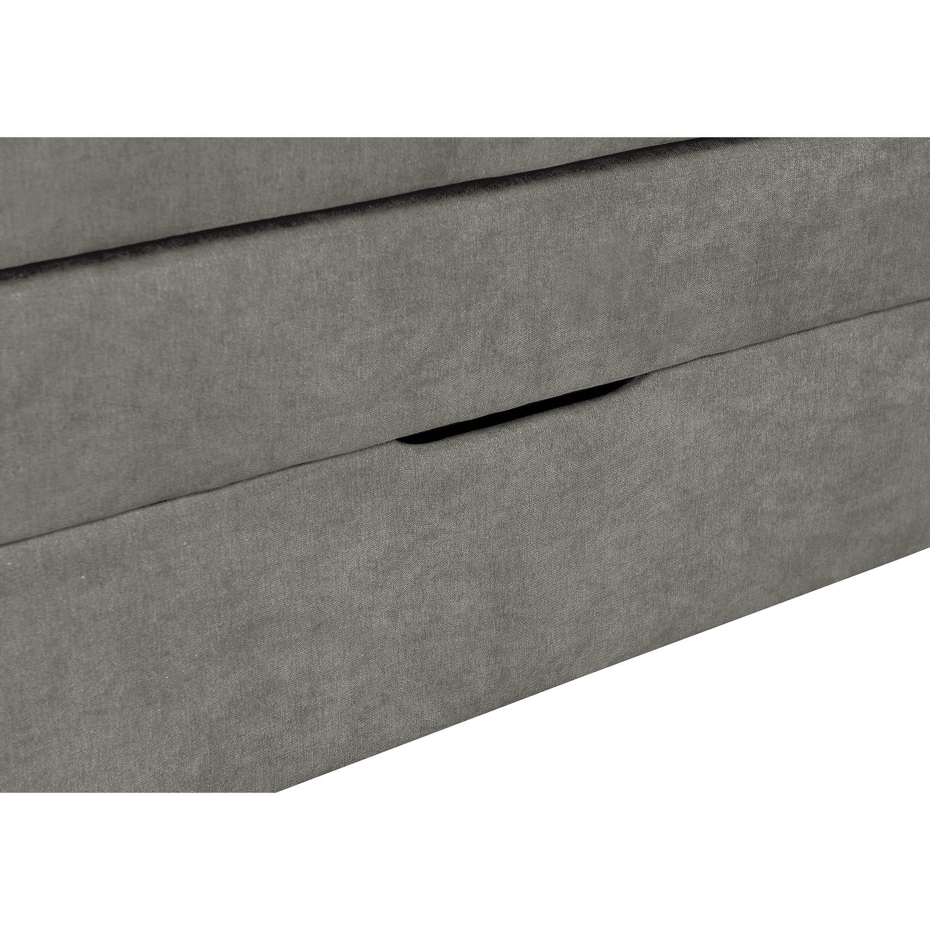 Boxspringbett - grau - mit Topper - H2 - 180x200 cm