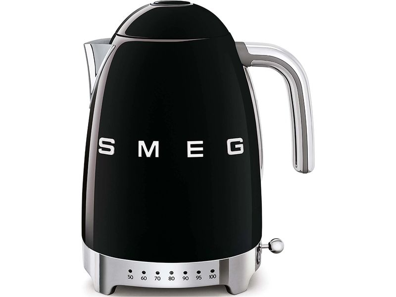 SMEG Wasserkocher 50's Style KLF04BLEU 1.7 l, Schwarz Wasserkocher im Stil der 50er Jahre