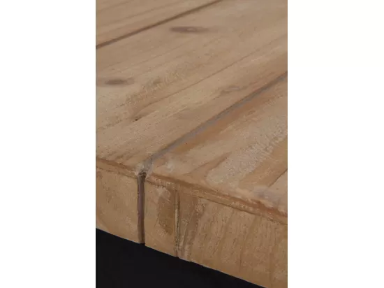 Banc en bois d'épicéa avec base en polyrésine mgo