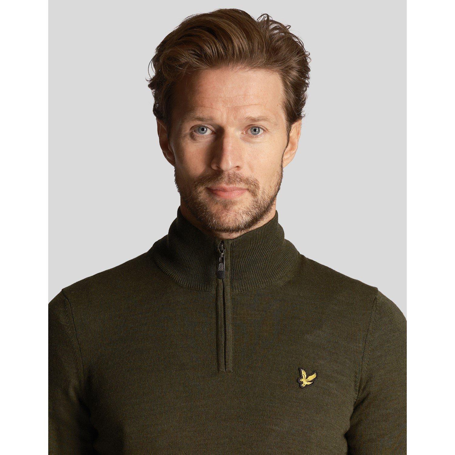 Lyle and Scott Golf CorequarterZip Merino Jumper