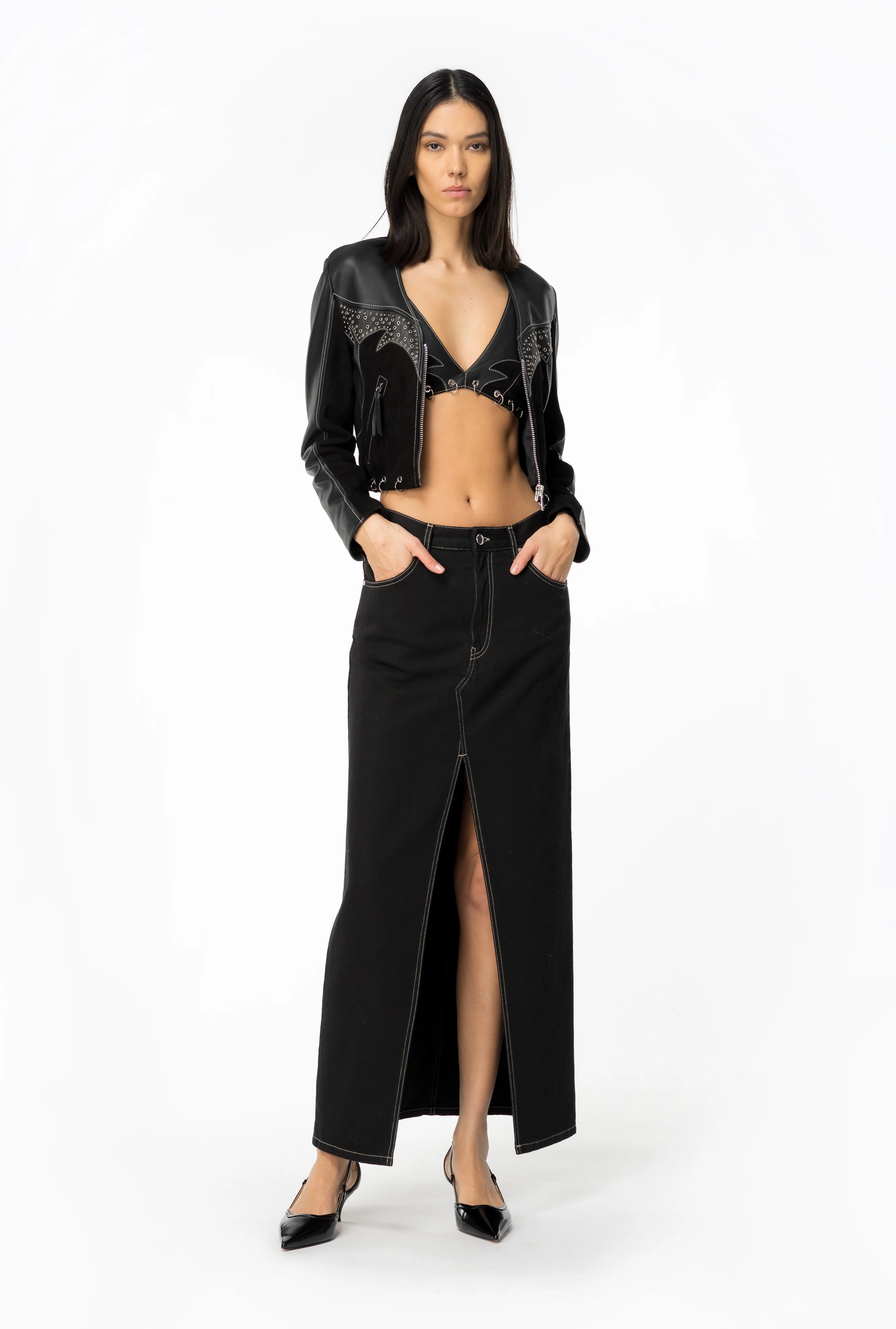 Top esprit western | Noir