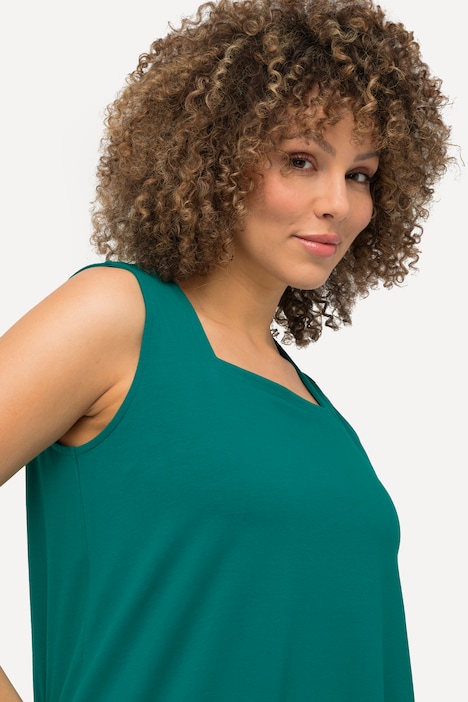 Longtop, Classic Fit, Carree-Ausschnitt, ärmellos
