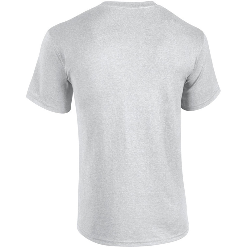Camiseta básica de manga curta Gildan Heavy Cotton, 100% algodão grosso.