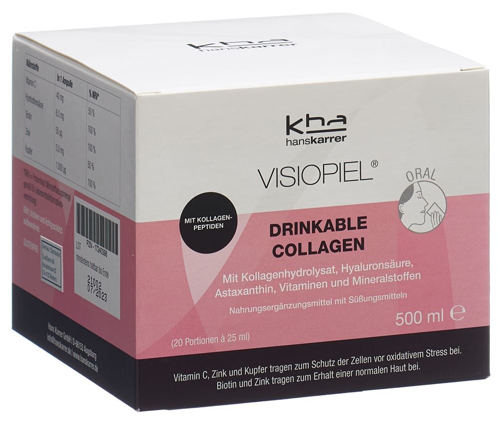 VISIOPIEL Drinkable Collagen<br>20 × 25 ml, Ampulle, flüssig