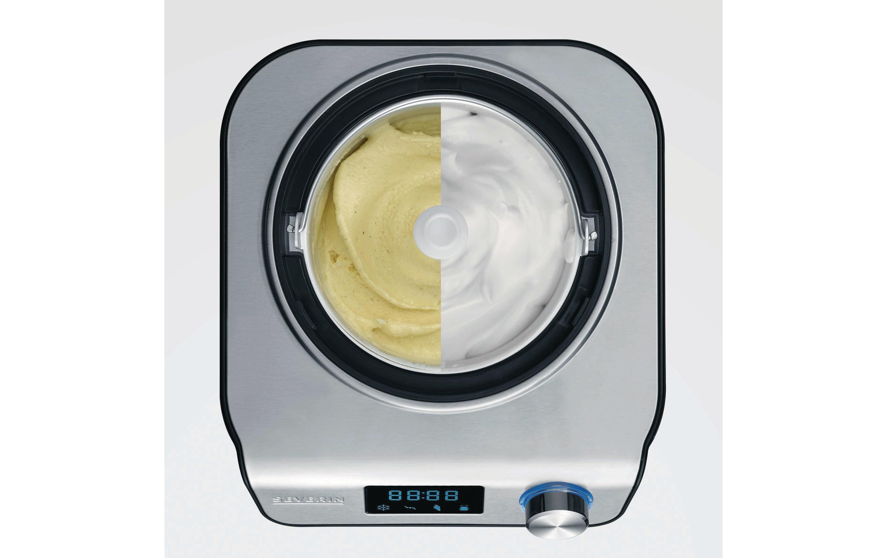 Glacemaschine EZ 7407 1.2 l, Schwarz/Silber<br>Kompakte Eismaschine und Joghurtbereiter