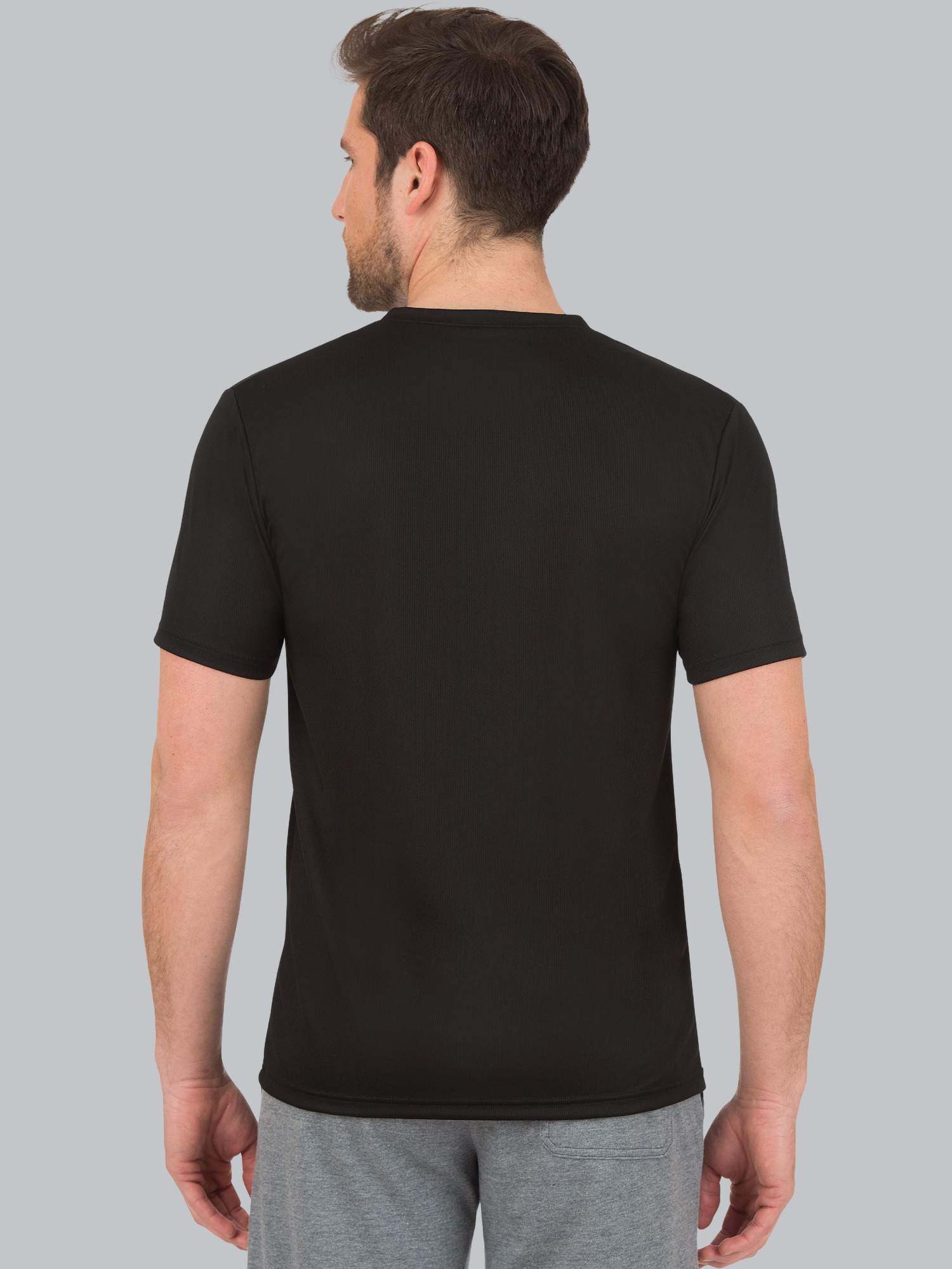 V-Shirt COOLMAX® Schwarz
