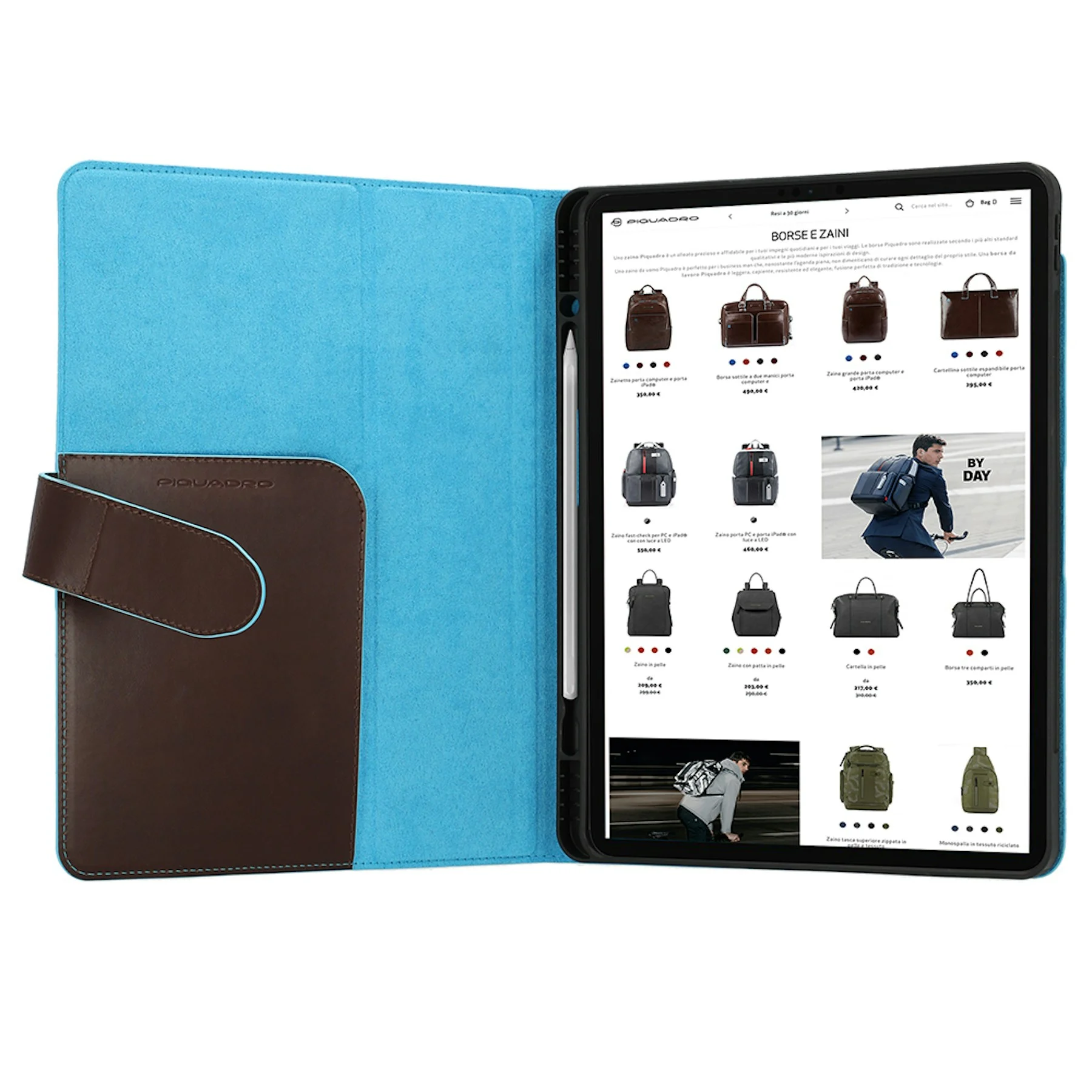 Housse en cuir pour ipadpro11 avec support | Marron