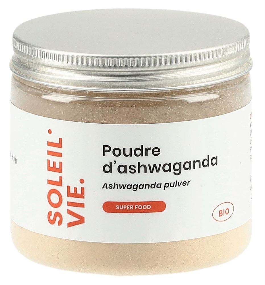 SOLEIL VIE Ashwaganda-Pulver<br>70 g, Dose, Pulver, Bio