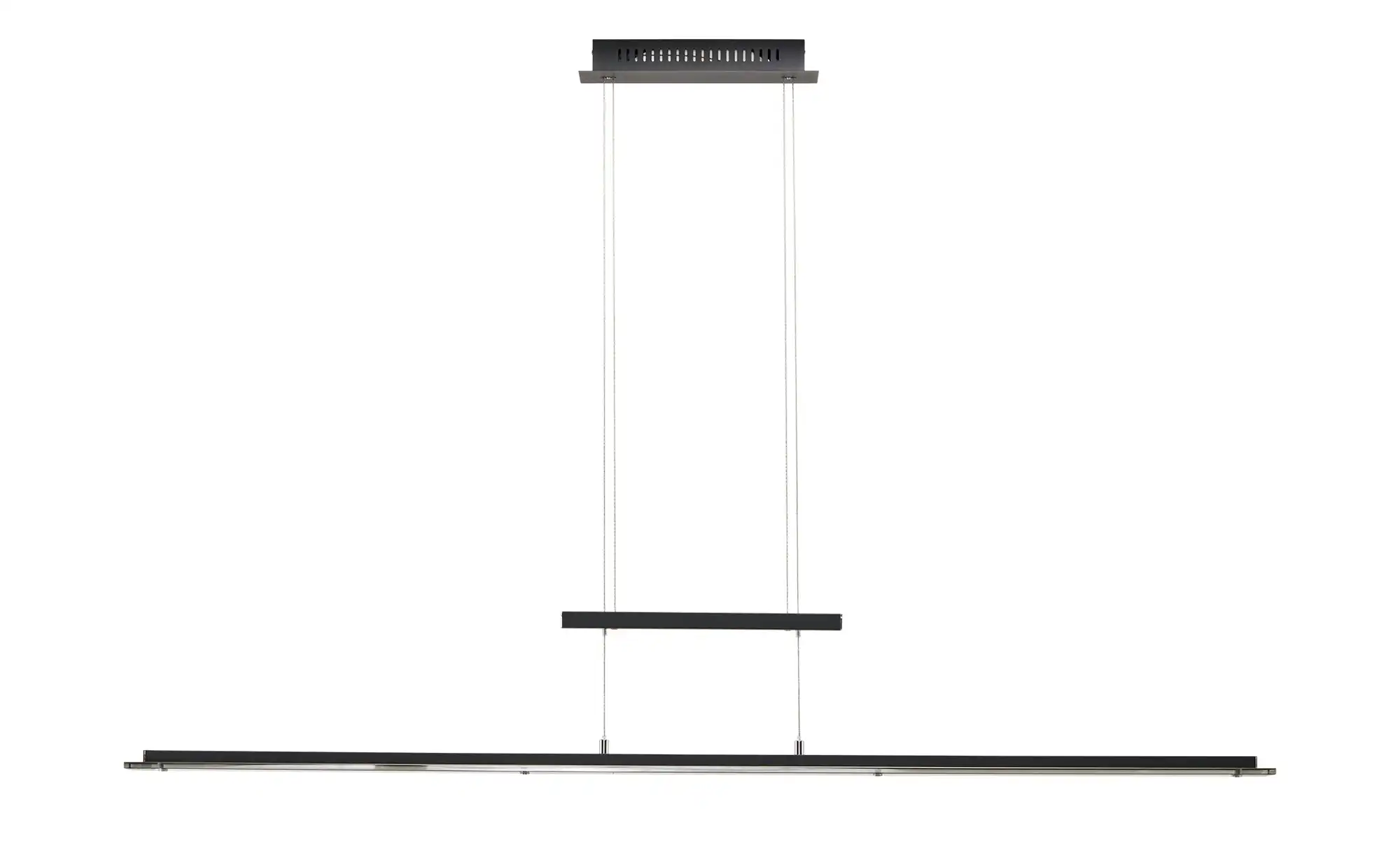 Fischer-Honsel Pendelleuchte, 1-flammig, schwarz/ Rauchglas