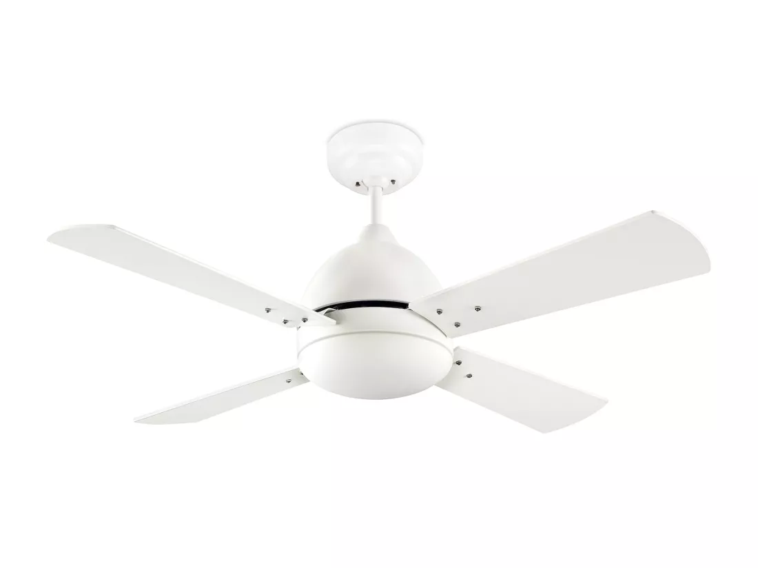 FORLIGHT Ventilateur du Plafond Borneo E27 15W Blanc