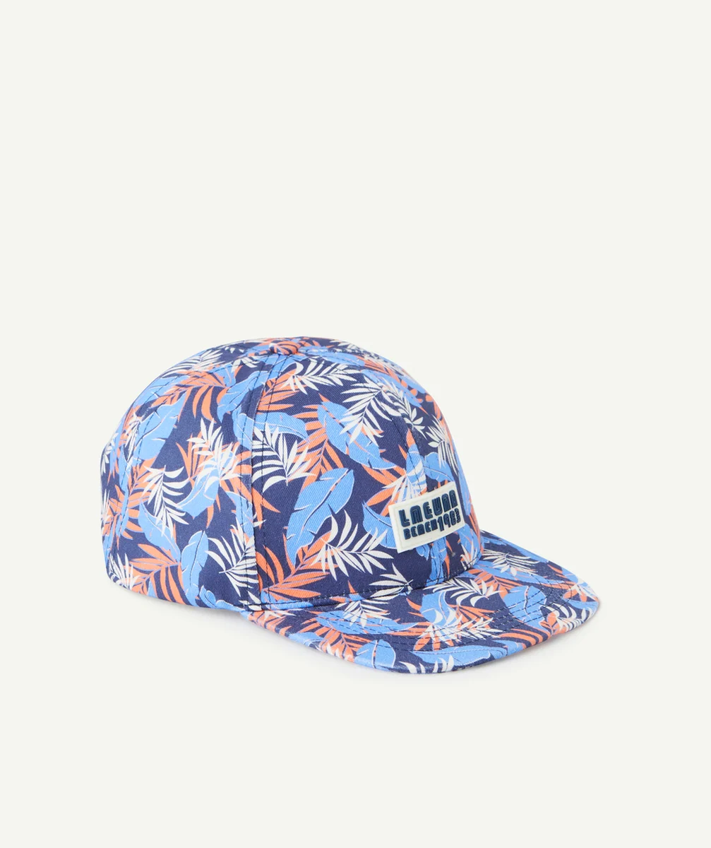 CASQUETTE GARÇON AVEC IMPRIMÉ FLEURI AVEC PATCH