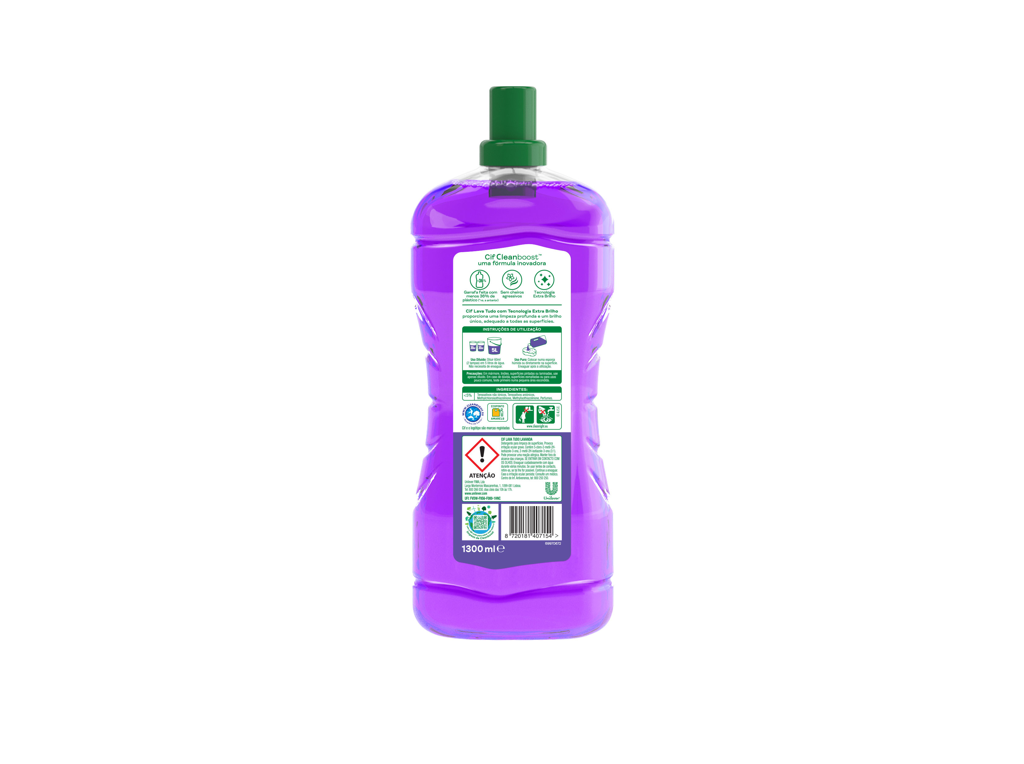 LAVA TUDO CIF LÍQUIDO LAVANDA 1.3L