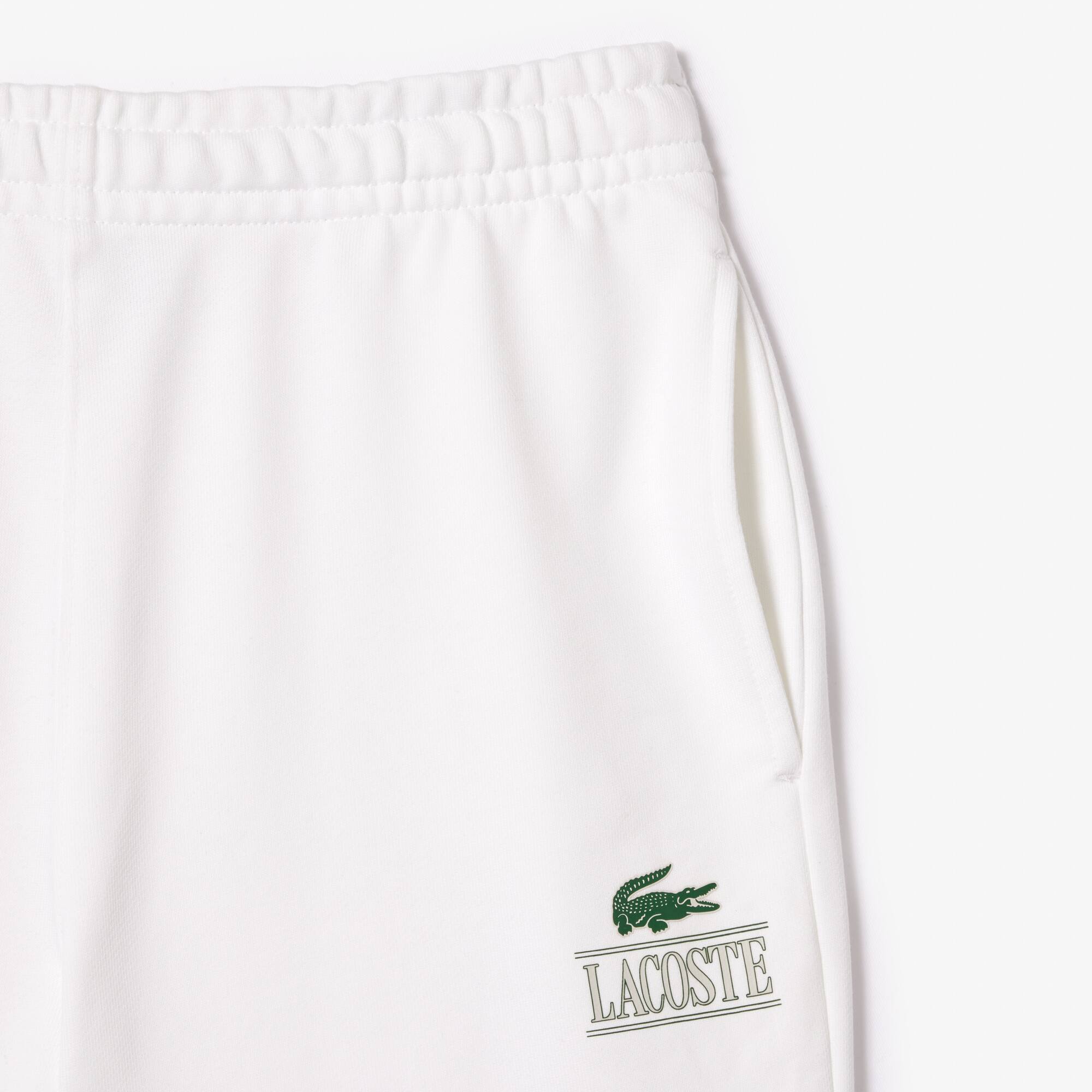 Jogging-Shorts mit LACOSTE Signatur-Aufdruck Bermudas - Weiss - Lacoste - Unisex