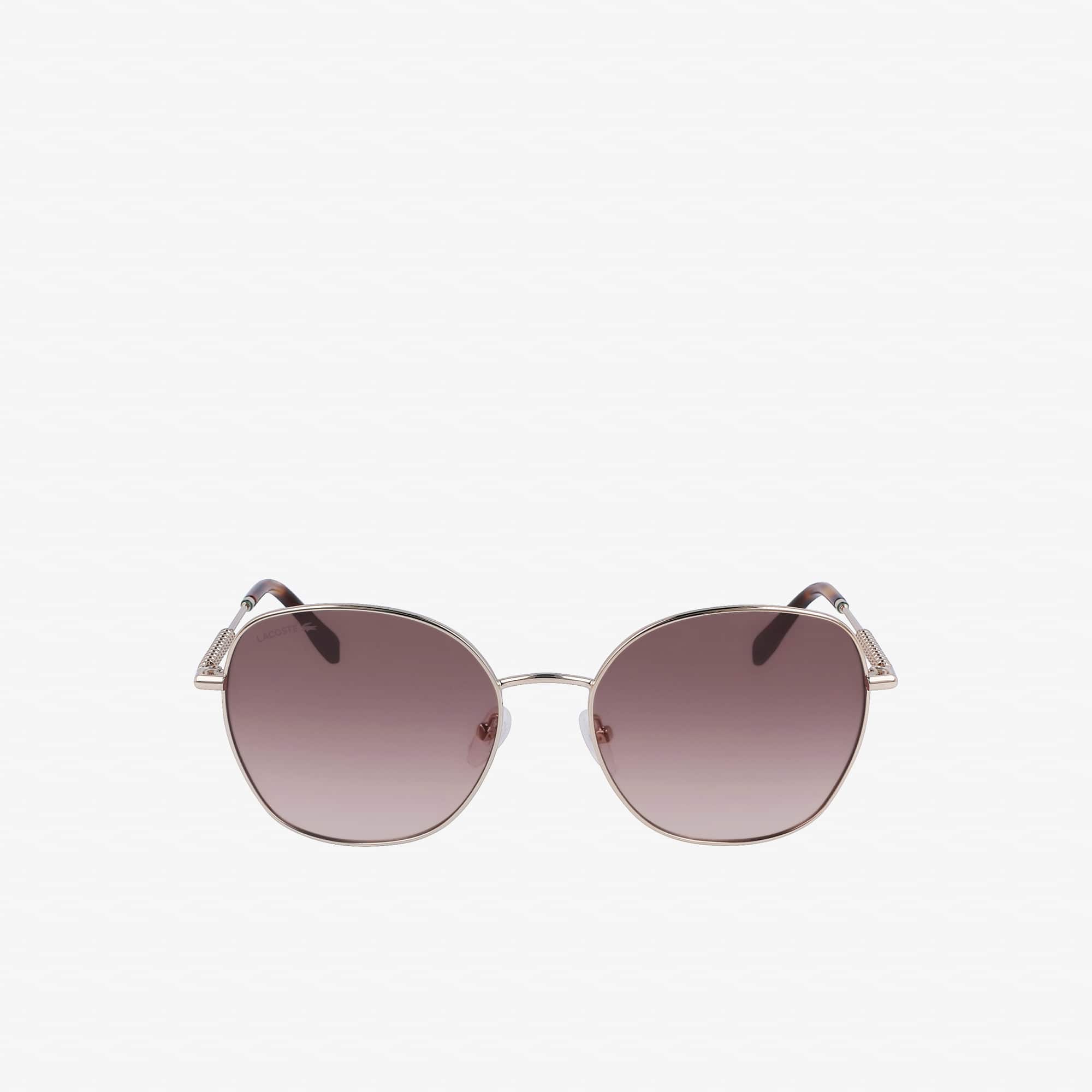 Lunettes de soleil Neoheritage ovales en métal Lunettes de soleil - Jaune - Lacoste - Femme