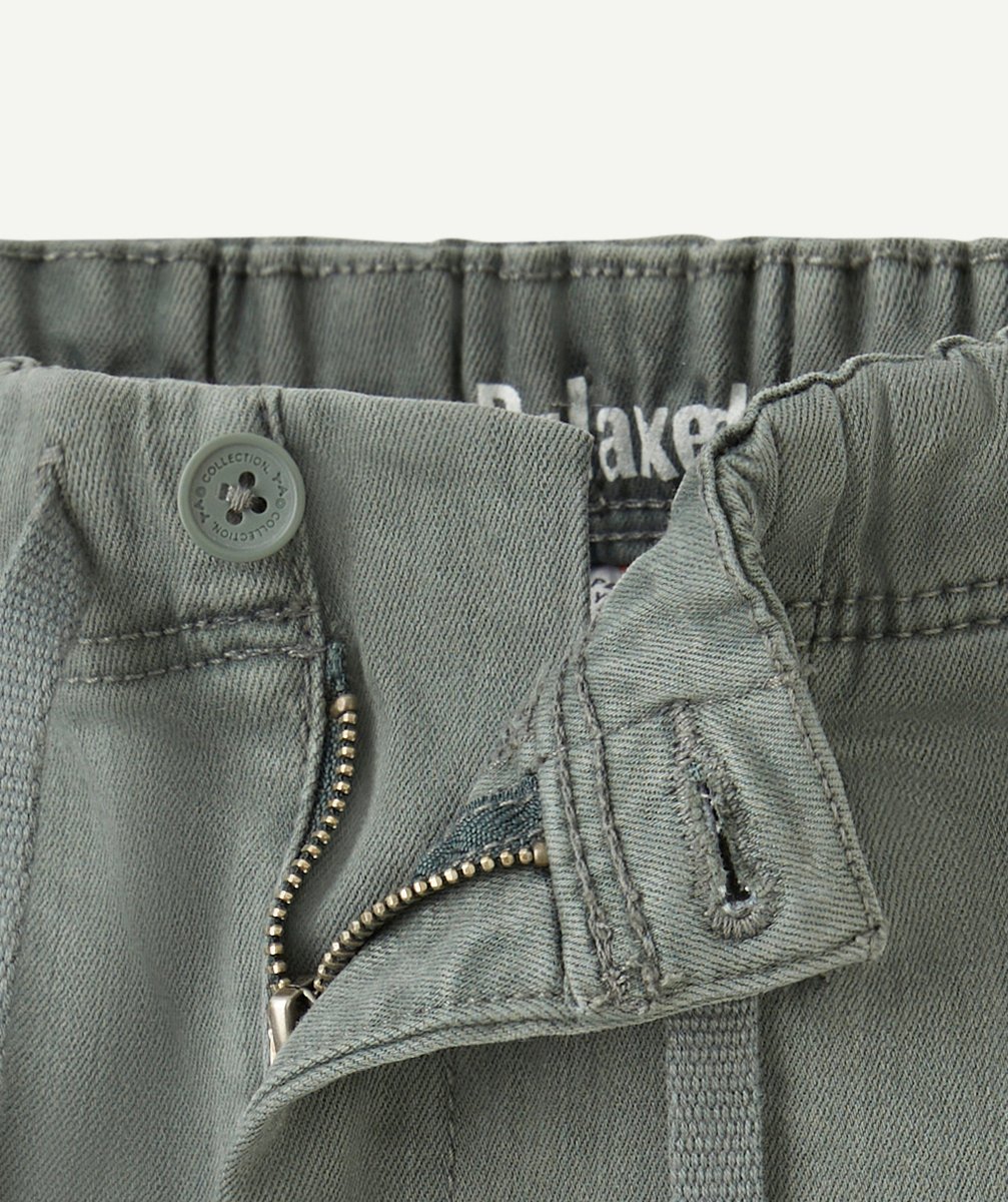 PANTALON RELAX GARÇON EN VISCOSE RESPONSABLE VERT
