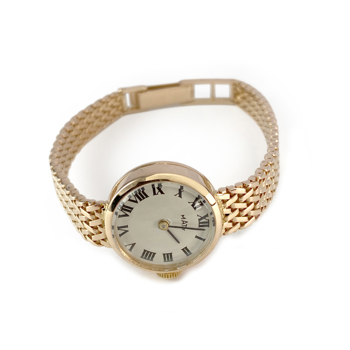 Montre femme d'occasion or 750 jaune quartz 15 cm
