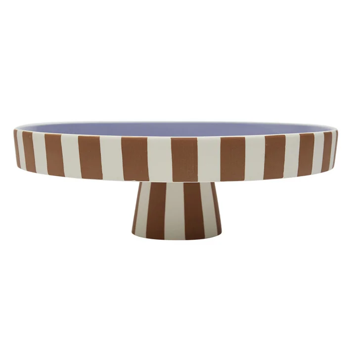 OYOY - Toppu Tablett, Ø 27 x H 9 cm, caramel / lavender