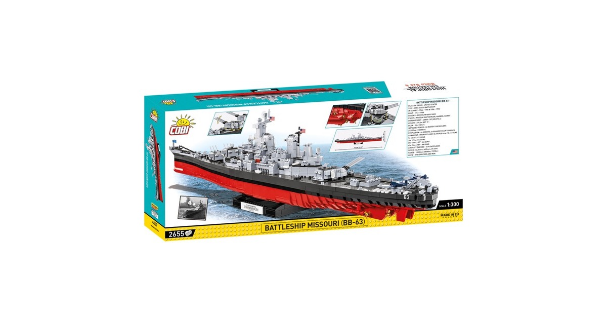COBIBattleship Missouri Constructiespeelgoed  (Schaal 1:300)
