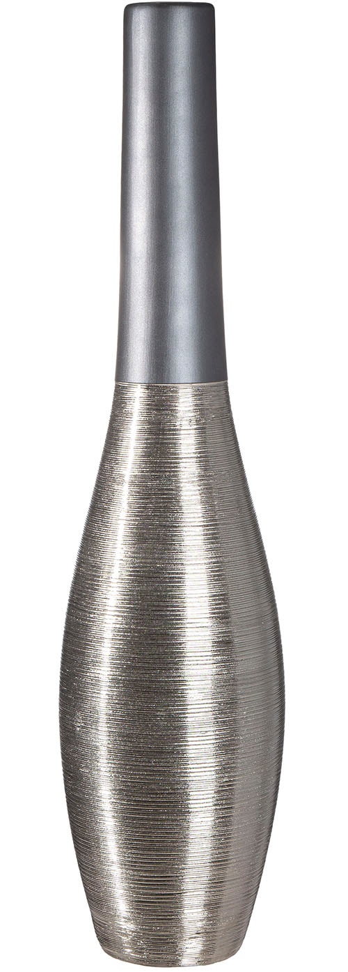 GILDE Bodenvase »Bodenvase Kegel London anthrazitfarben H. 73 cm«