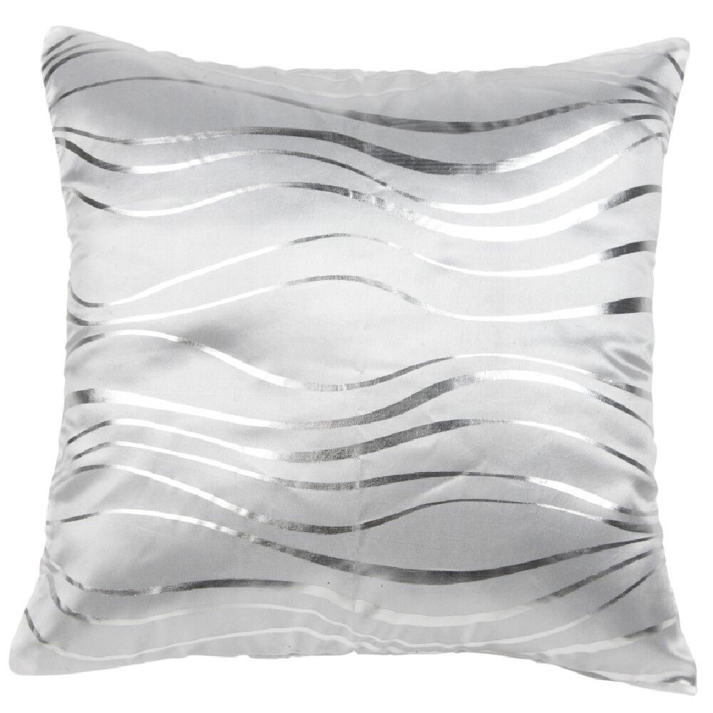 Housse de coussin effet satiné