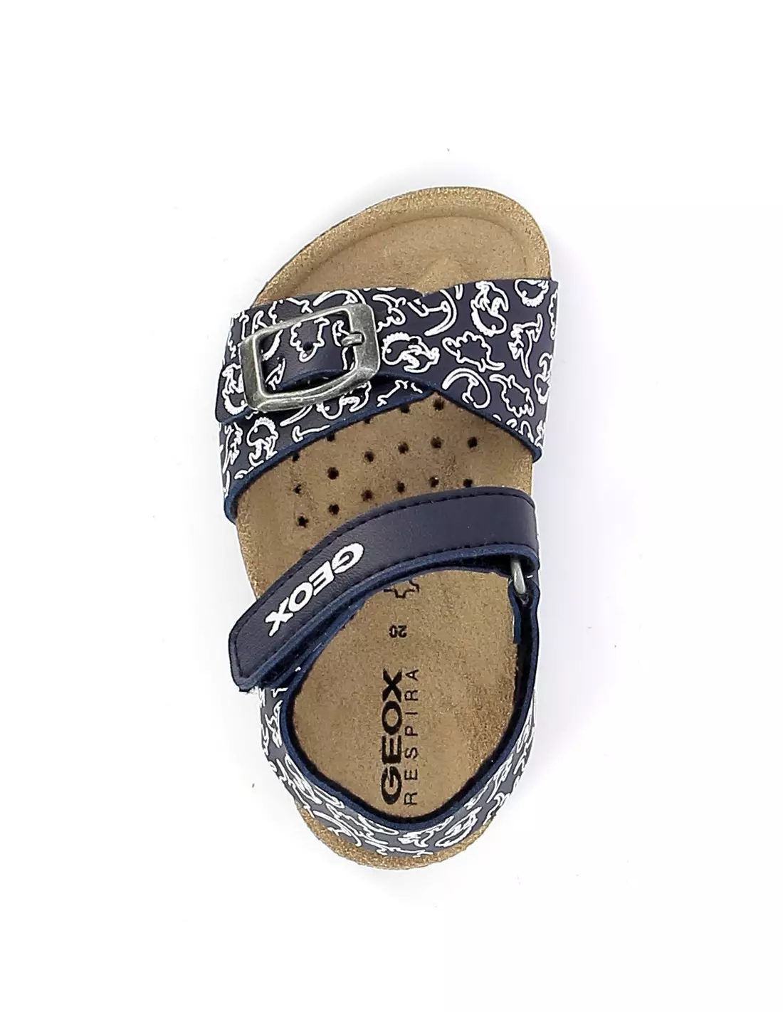 GEOX CHALKI - Sandales & nu-pieds NAVYWHITE