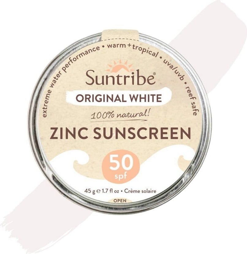 Suntribe  Zinc Sunscreen Gesicht & Sport SPF 50, original white (45 g)