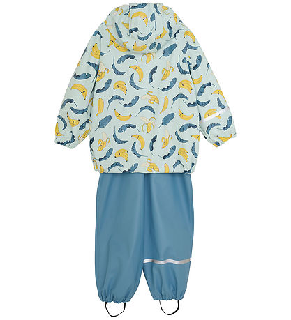 CeLaVi Regenkleidung m. Träger - PU - Blue Himmel m. Print