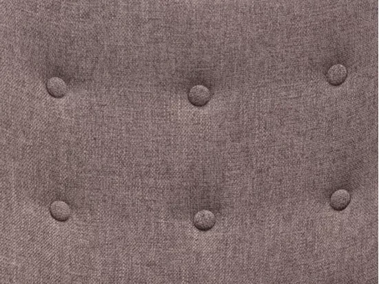 Fauteuil à bascule en tissu chiné taupe ELMINA II