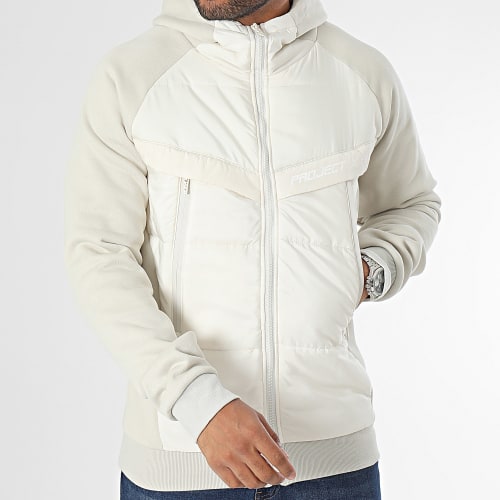 Veste Zippée Capuche 2333119 Beige Clair